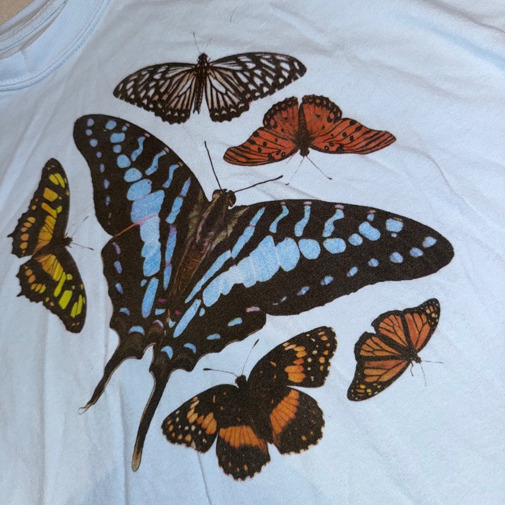 National Geographic Parks Project Butterfly Long Sleeve Tee Blue Outdoors Gorp